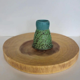 Short Green Vase