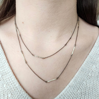 Silver Bar Necklace