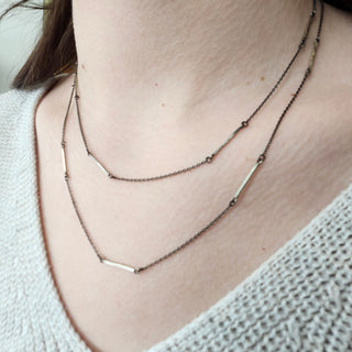 Silver Bar Necklace