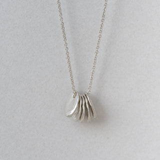 Silver "Jazz Hands" Lucky Stone Necklace