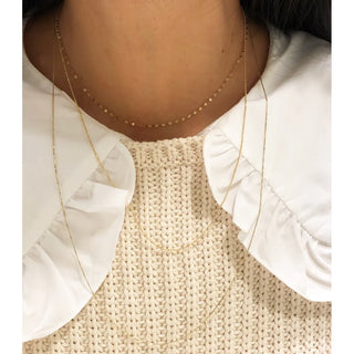Petite Oval Shimmer Necklace