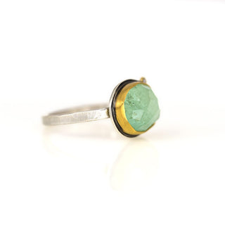 Rosecut Diamond and Beryl Ring