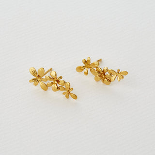 Sprouting Rosette Drop Earrings