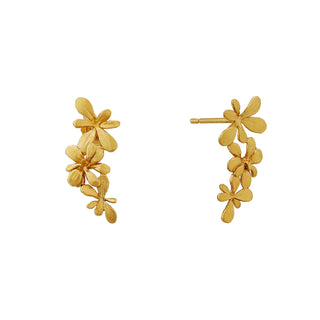 Sprouting Rosette Drop Earrings