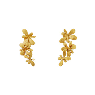 Sprouting Rosette Drop Earrings