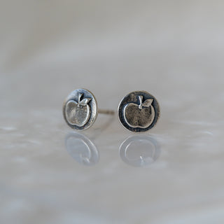Sterling Silver "Apple" Studs