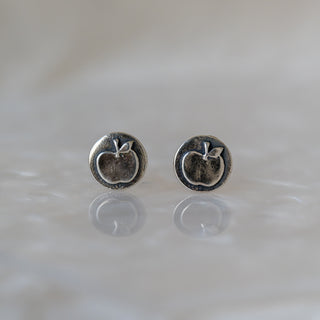 Sterling Silver "Apple" Studs