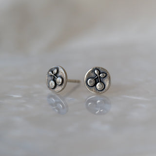 Sterling Silver "Cherries" Studs