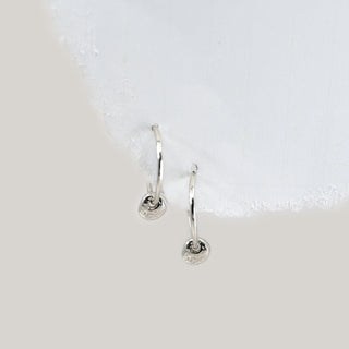 Sterling Silver Chip Hoops