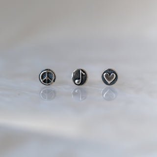 Sterling Silver Teeny "Trio Set" Studs