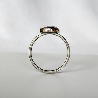 Striped Amethyst Statement Ring
