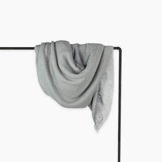 Fleece Lined Crinkle Throw - Charcoal/Grey