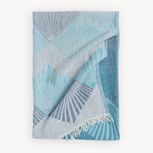 Load image into Gallery viewer, Pokoloko Fan Motif Towel - Cerulean