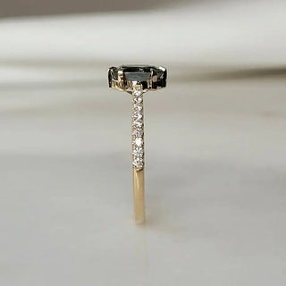 Teal Green Sapphire Ring