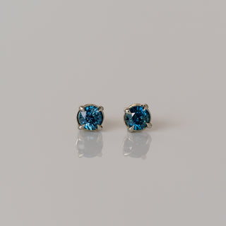 Teal Sapphire Studs