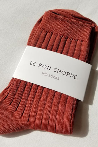 Le Bon Shoppe Her MC Socks - Terracotta