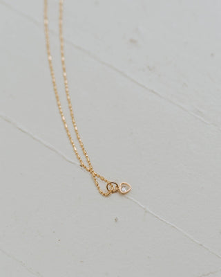 Tiny CZ Heart Necklace