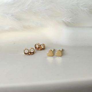 Tiny Heart Studs