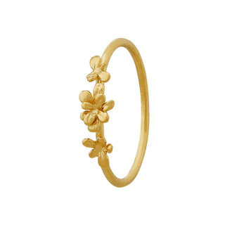 Tiny Sprouting Rosette Ring