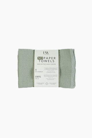 Genry NoPaper Towels - Green Set of 4
