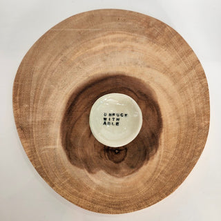Unf**kwithable Small Stoneware Dish - Black