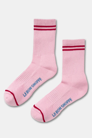 Boyfriend Socks - Amour Pink