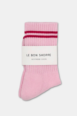 Boyfriend Socks - Amour Pink