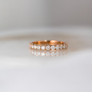 Yellow Gold 3mm Diamond Wedding Band