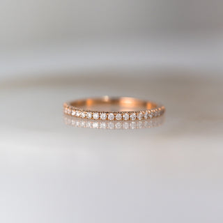 Rose Gold Diamond Wedding Band