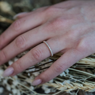 Rose Gold Diamond Wedding Band