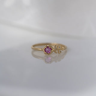 Floret Pink Sapphire Ring