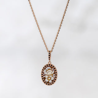 Rose Romantica Bouquet CZ Necklace