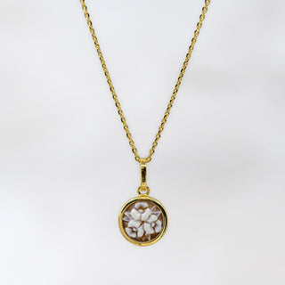 Yellow Round Romantica Tris Fiori Necklace
