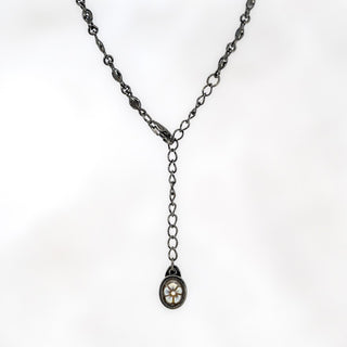 Black Victoria Fiori CZ Choker