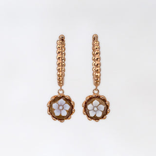 Rose Sacred Fiori Hoop Earrings