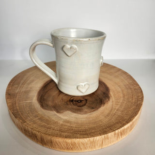 White Heart Mug