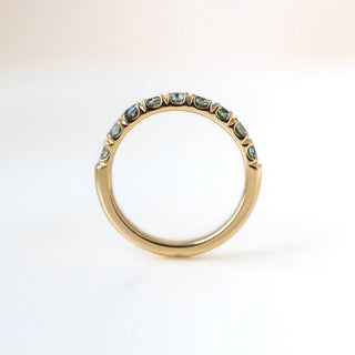 Yellow Gold Montana Sapphire Band