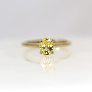 Oval Yellow Sapphire Ring