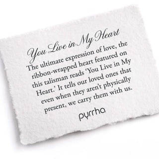 You Live in My Heart Talisman Necklace