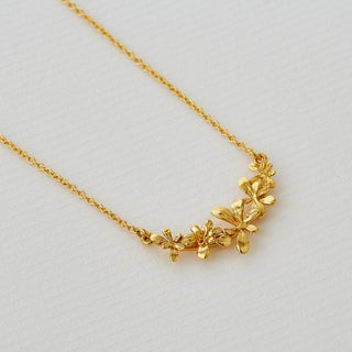 Sprouting Rosette In-Line Necklace
