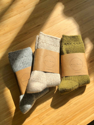 Iceland Wool Socks - Mushroom