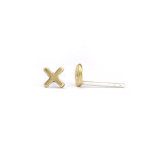 Load image into Gallery viewer, Marmalade Designs Bronze &quot;X + O&quot; Sculpted Studs