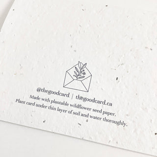 Plantable Greeting Card - So Sorry For Your Loss