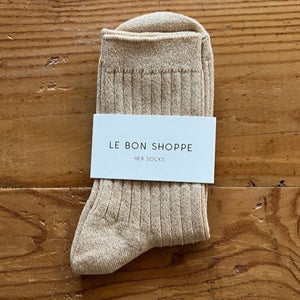 Le Bon Shoppe Her Modal Socks - Champagne Glitter