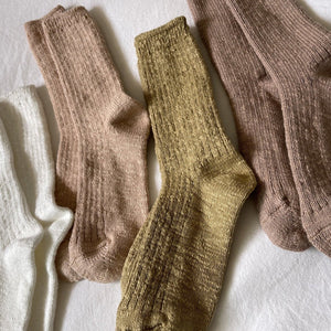 Le Bon Shoppe Cottage Socks - Tobacco