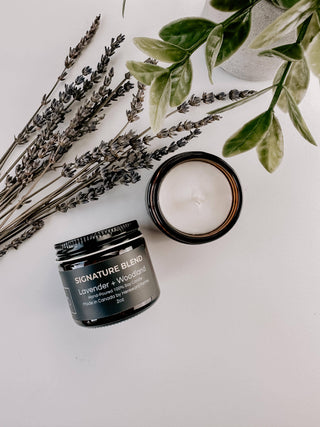 Signature Blend Soy Candle 2 oz - Lavender + Woodland