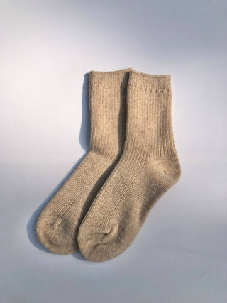 Iceland Wool Socks - Mushroom