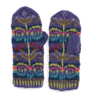 Natalia Wool Mittens  - Amethyst