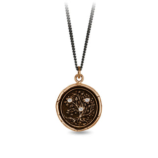 Tree of Life Triple Diamond Set Talisman