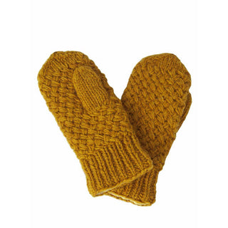 Palermo Wool Mittens - Ocre
